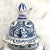 Asian Delft Blue and White Vase With Top For Sale - Image 3 of 12