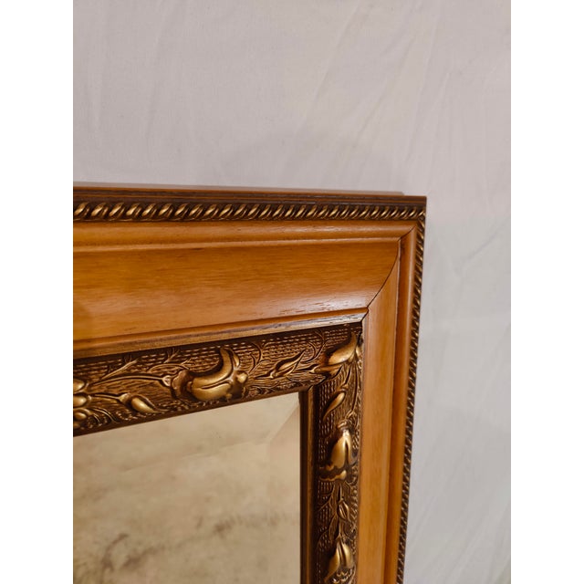 Traditional Gorgeous Ornate Framed Mirror For Sale - Image 3 of 7