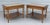 Brown Pair of Lane Perception Weave Design and Travertine Side Table Nightstands For Sale - Image 8 of 13