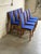 Mid 20th Century Set of 8 Danish Modern Skovby Teak Dining Chairs in Blue Upholstery For Sale - Image 10 of 10