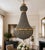 Gold Late 20thC French Louis XVI Black Gold Chandelier For Sale - Image 8 of 8