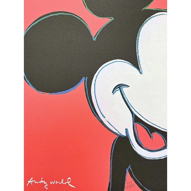After Andy Warhol, Mickey Mouse Red, 1980s, Print For Sale - Image 3 of 6