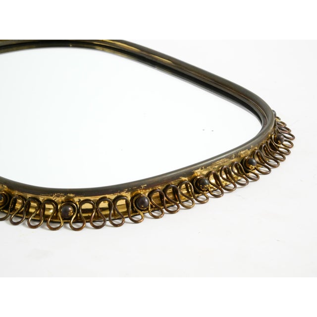 Mid-Century Modern Brass Wall Mirror by Josef Frank for Svenskt Tenn, Sweden, 1950s For Sale - Image 12 of 18