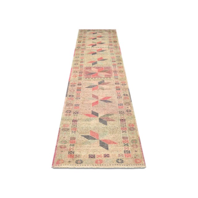 1960s Turkish Oushak Runner For Sale In Los Angeles - Image 6 of 7