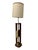 Mid-Century Modern Mid-Century Modern Walnut Brass Sea Shell Table Lamp W/Original Drum Shade For Sale - Image 3 of 13