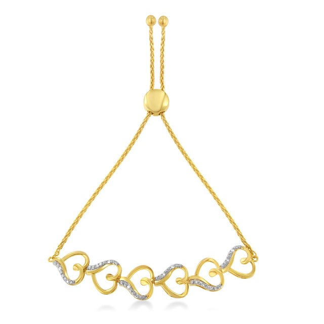 Express your affection to her with this dazzling bolo bracelet. Elegant and timeless, this gorgeous .925 sterling silver...