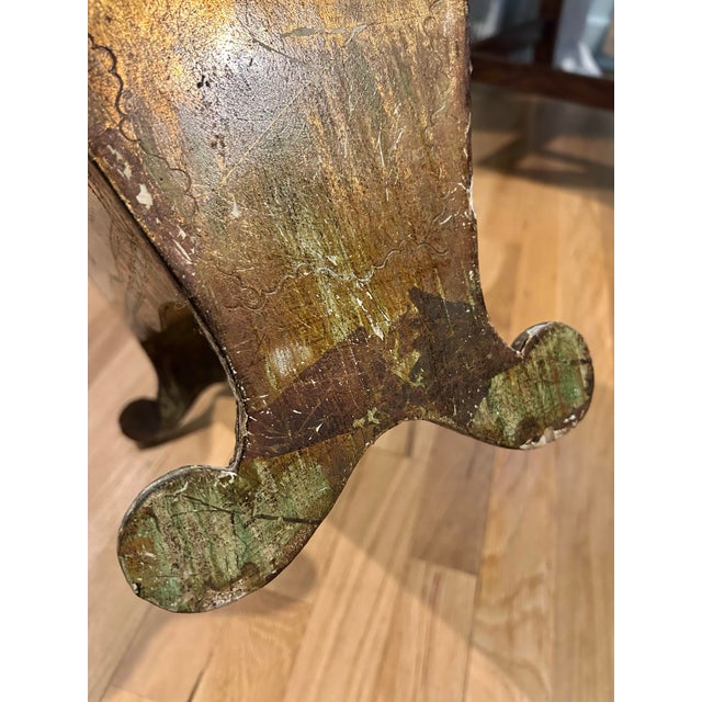 Mid 20th Century Italian Giltwood Florentine Magazine Holder For Sale - Image 10 of 11