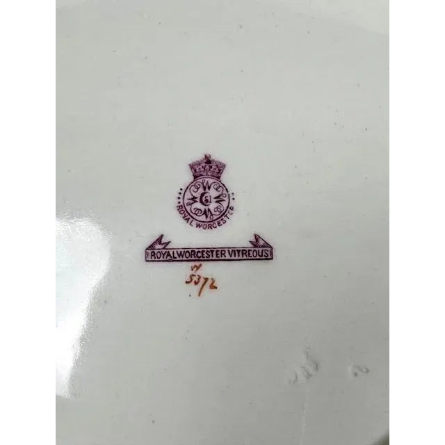 Antique Royal Worcester 1898 George Johnson Hand Painted Game Bird China-17 PCS For Sale - Image 12 of 12