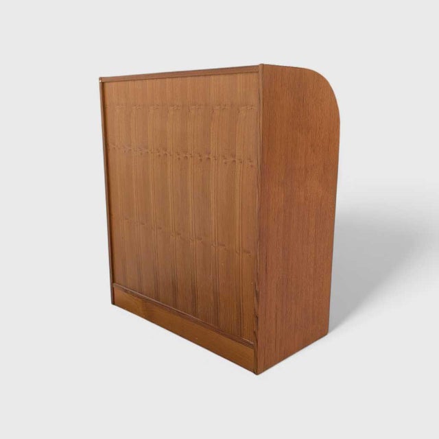 1970s Mid-Century Danish Teak Roll-Top Desk by Egon Ostergaard, 1970s For Sale - Image 5 of 17