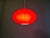 Vintage red opaline glass pendant light from the 1960s-70s. Rewired and compatible with an E27 LED bulb. Globe dimensions:...