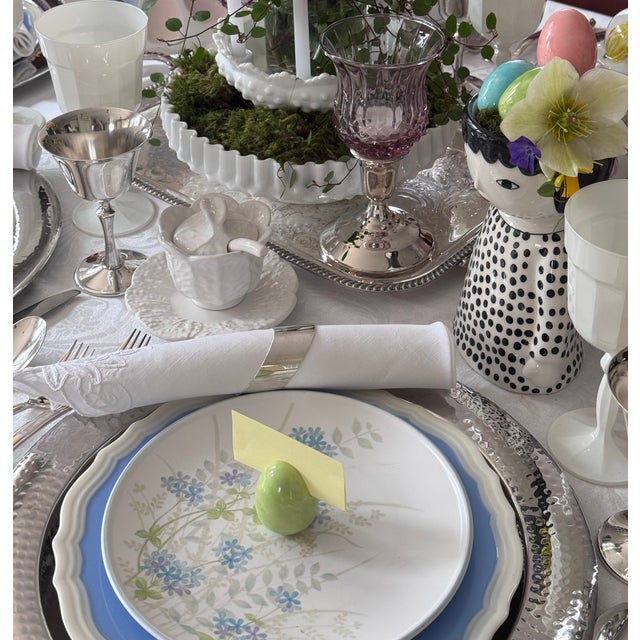 Mid-Century Fenton Glass Hobnail Ruffled Edge Low Compote Cache Pot For Sale - Image 10 of 12