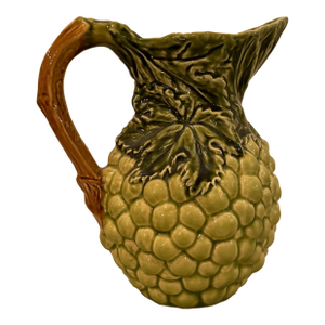 Vintage Olfaire Portugal Green Grape Pitcher