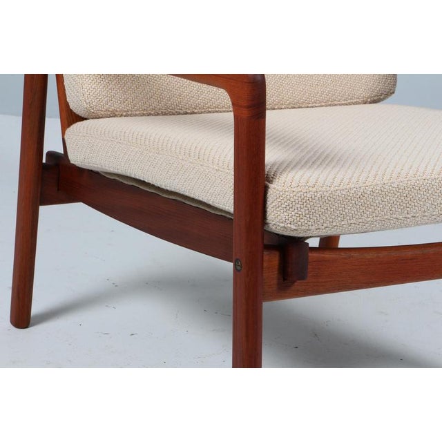 1960s Vintage Danish Lounge Chair in Teak by Tove & Edvard Kindt Larsen, 1960s For Sale - Image 5 of 9