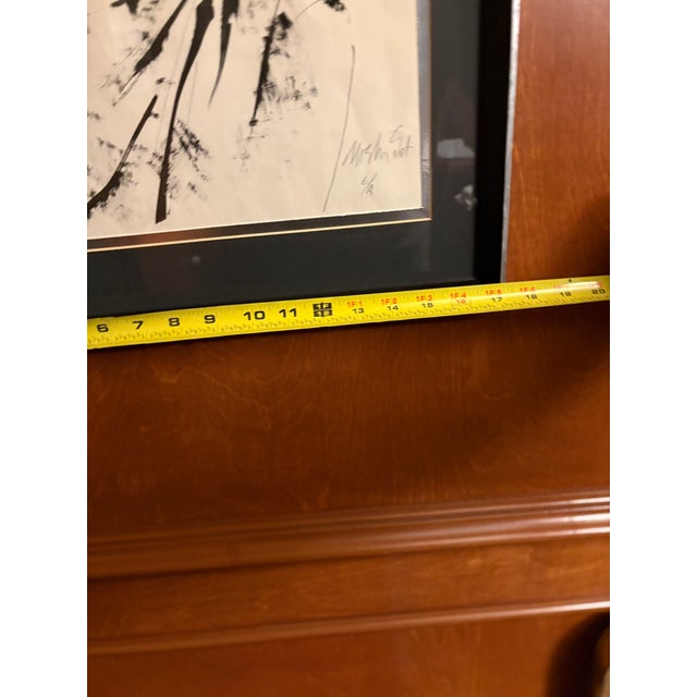 Signed Artist’s Proof by Moishe Gel Expressive black-and-white figurative portrait by Israeli-born artist Moishe Gel,...