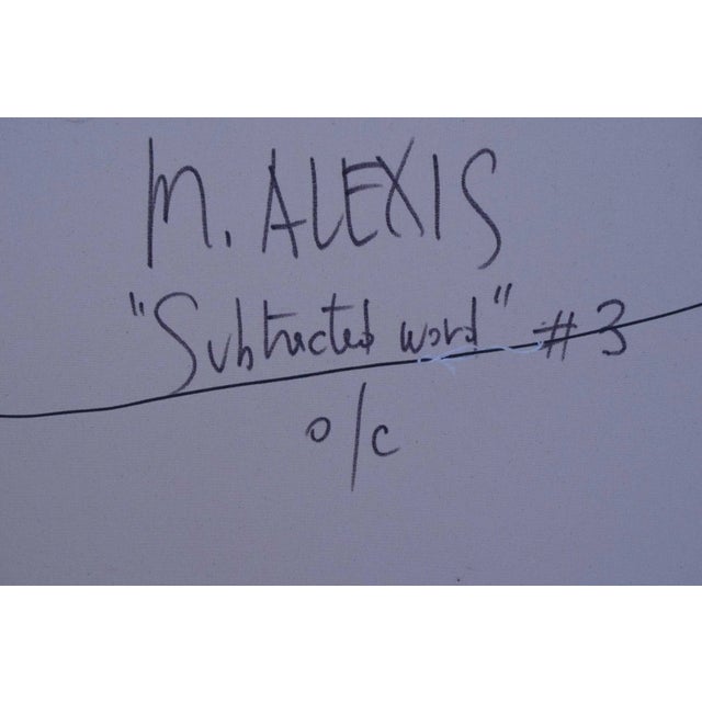 Early 21st Century Large Oil on Canvas by Michel Alexis, French American, B. 1960 For Sale - Image 5 of 10