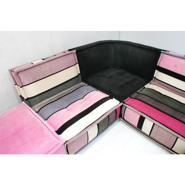 Textile Rolls Modular Sofa by Missoni for Chateau Dax, Italy, 2000s, Set of 10 For Sale - Image 7 of 18