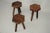 Vintage Brutalist Italian Wooden Stools, 1960s, Set of 3 For Sale - Image 6 of 13