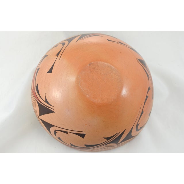 Early 20th Century Hopi Style Hand-Coiled Golden Burnished Bowl For Sale - Image 5 of 6