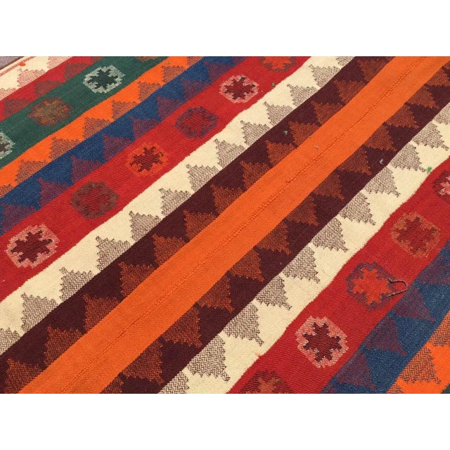 1960s Colorful Vintage Kilim Rug , X For Sale - Image 5 of 10