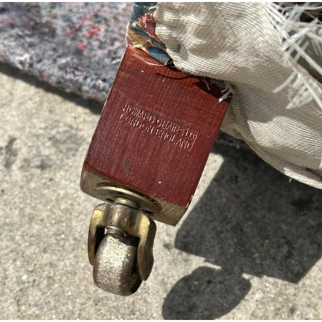 Large Vintage London Bridgewater 5 Seat Corner Sofa in Floral Fabric from Howard & Sons For Sale - Image 18 of 18