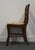 Mid 20th Century Vintage Antique Solid Cherry Country French Dining Side Chair W. Carved Rose Crest For Sale - Image 5 of 9
