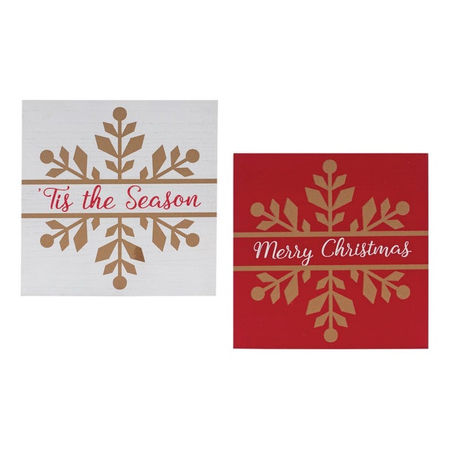 Snowflake Sentiment Sign (Set of 6) For Sale