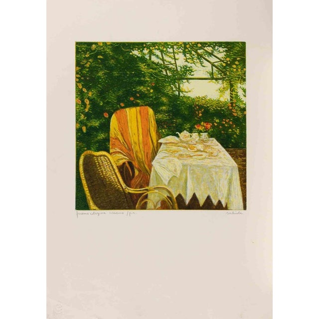 Lithograph on paper realized in 1990s. Hand signed in pencil. Artist proof. Ver good condition. This piece is attributed...