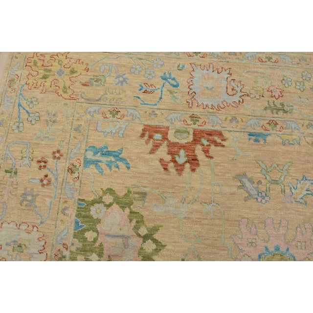 Anatolia Rug 10’4” X 14’2” Pink Wool Hand-Knotted Oriental Carpet For Sale In Philadelphia - Image 6 of 12