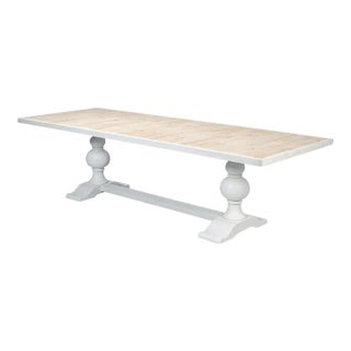 White Painted Dining Table For Sale