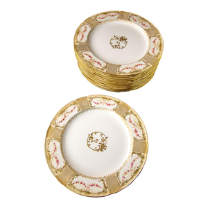 Antique Doulton Burslem Plates- Set of 12