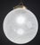 Mid 20th Century Italian Pendant Light With Optic Spiral Glass Globe and Restore Brass For Sale - Image 10 of 10