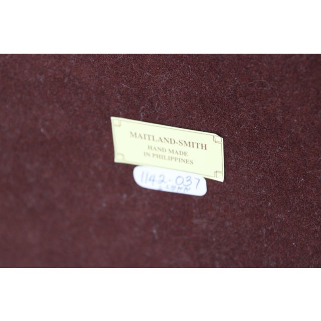 1980s Large Maitland Smith Lacquer Tea Caddy Box Chinoiserie, Mano Fico Latch For Sale - Image 10 of 10