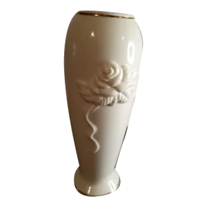 1960s Lenox Fine Porcelain Floral Vase