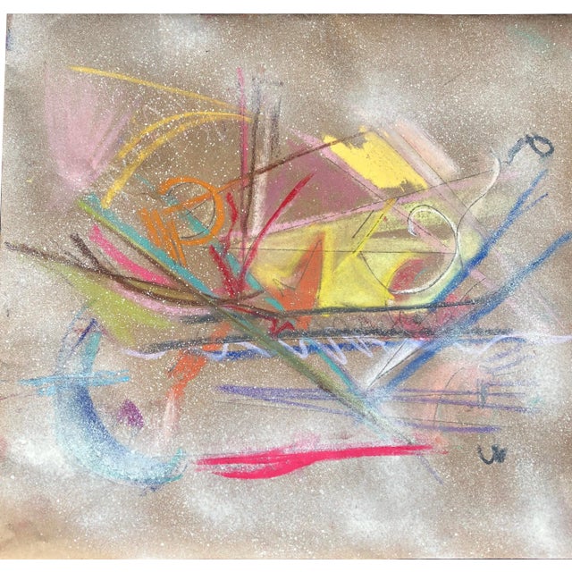 Sky Temple Original Pastel by Erik Sulander 13x12 For Sale