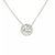 Transparent Diamond Halo Gold Pendant 2.15ct 14k White Chain Necklace For Sale - Image 8 of 8