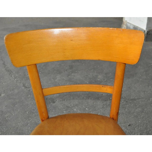 Brown Hungarian Leatherette Dining Chair, 1960s For Sale - Image 8 of 11