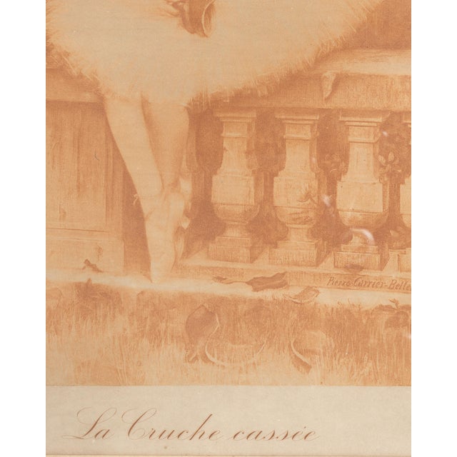 French 1900 - 1909 France Sienna Wood Painting For Sale - Image 3 of 15