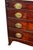 Wood Antique George III Figured Mahogany Slant Lid Writing Desk With Rare Brass Pulls For Sale - Image 7 of 12