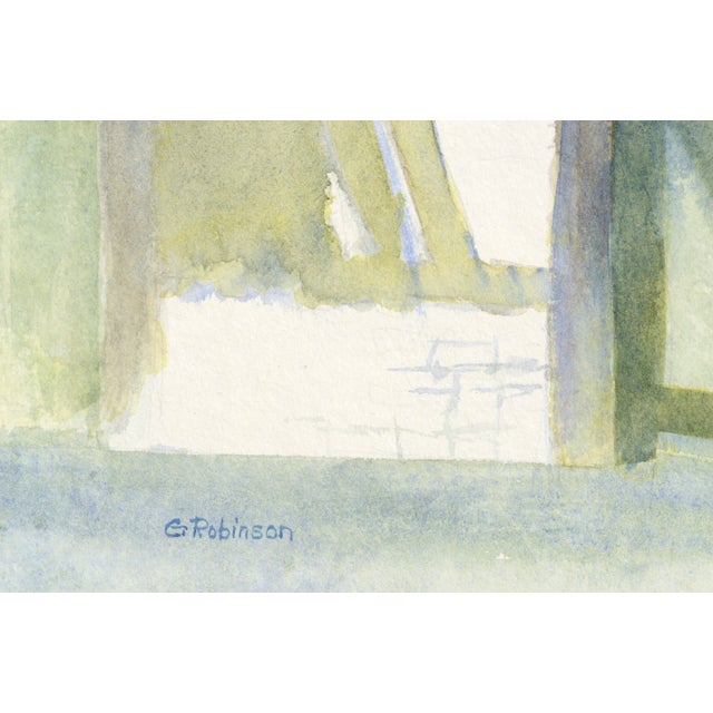 Reading on the Park Bench by G Robinson For Sale - Image 4 of 5