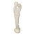 Mid-Century Modern Abstract Carved Stone Figural Sculpture on Heart Base For Sale