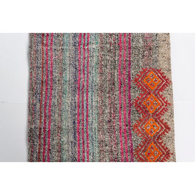 1960s Fleatweave Vintage Runner Rug For Sale - Image 5 of 11