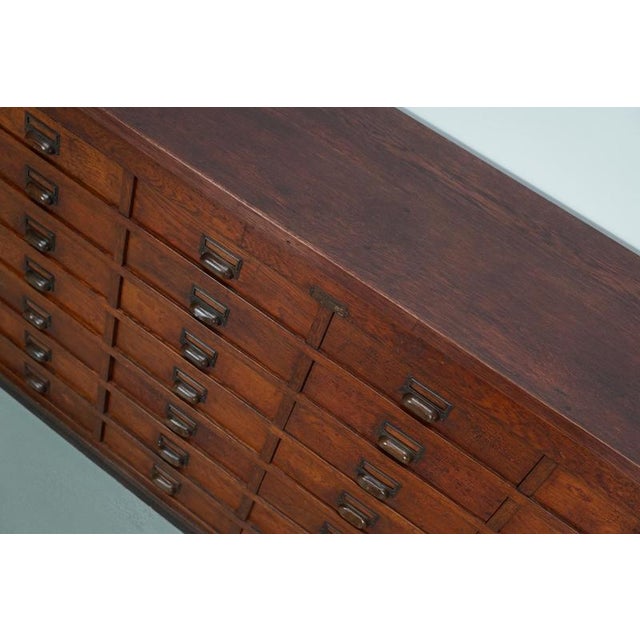 Large Dutch Oak Apothecary Cabinet, 1930s For Sale - Image 10 of 16
