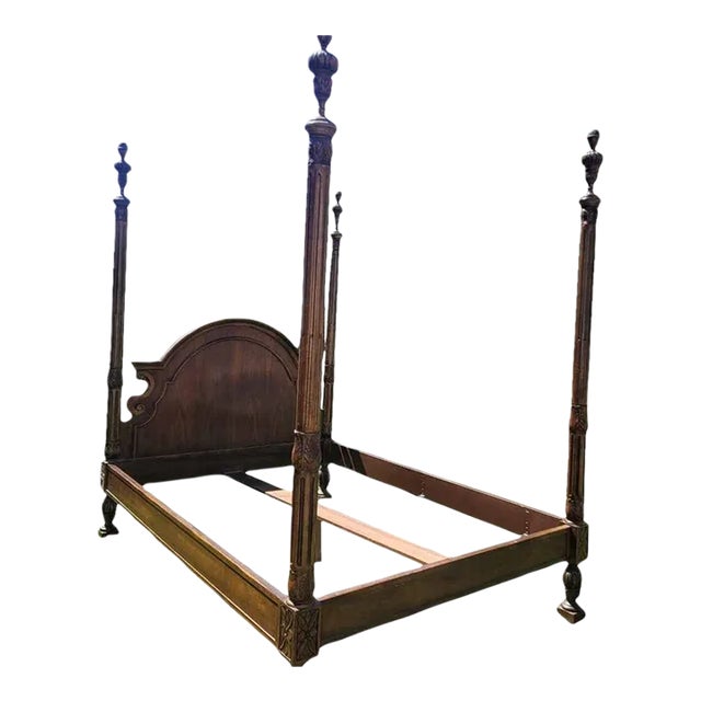 Queen Four-Poster Bed by Baker Furniture For Sale