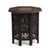 Brown Anglo Indian Teak Octagonal Folding Side Tea Table Hand Carved Campaign Original Finish 1900 For Sale - Image 8 of 18