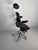 Mid-Century Modern Ergonomic Executive Chair in Genuine Leather from FALTO Sonet, 1990s For Sale - Image 3 of 9
