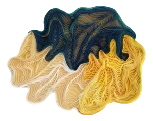 Organic Modern Textile Artwork Serendipity by Diana Bitar, 2022