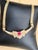 Metal Natural Oval Ruby & Diamond Pendant Necklace 14k Yellow Gold, 15 Inch Long For Sale - Image 7 of 8