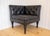 Black Leather Chesterfield Armchair Corner Salon Moschino Haslam Country House Designer, 1990s For Sale - Image 18 of 18