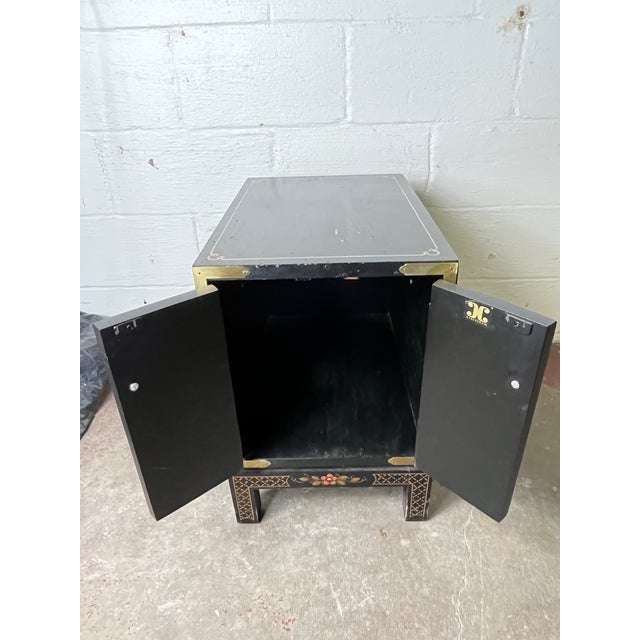 Chinoiserie Vintage Habersham Chinoiserie Cabinet Side Table Brass For Sale - Image 3 of 9