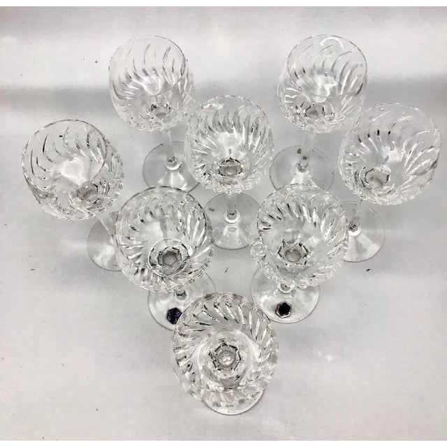 1930s 1930s Art Deco Stuart Crystal Contessa Hock Glasses - Set of 8 For Sale - Image 5 of 10
